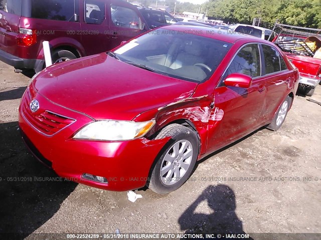 4T1BK46K37U050800 - 2007 TOYOTA CAMRY NEW GENERAT LE/XLE/SE RED photo 2