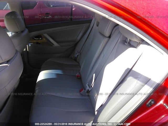 4T1BK46K37U050800 - 2007 TOYOTA CAMRY NEW GENERAT LE/XLE/SE RED photo 8