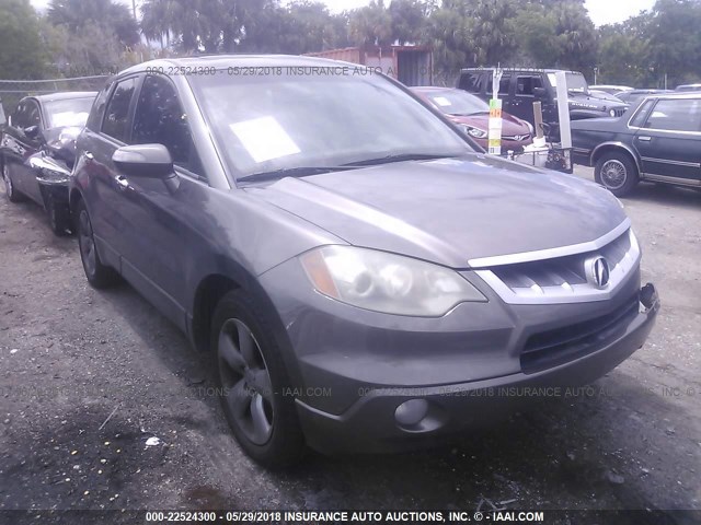 5J8TB18277A009402 - 2007 ACURA RDX GRAY photo 1