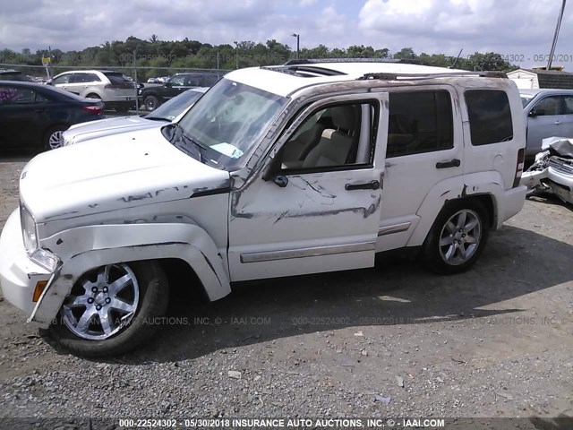 1J8GN58K29W541640 - 2009 JEEP LIBERTY LIMITED WHITE photo 6