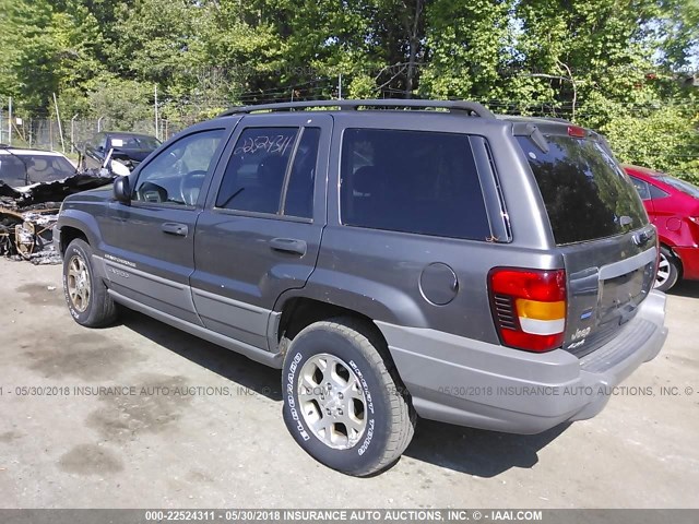 1J4GW38S82C182563 - 2002 JEEP GRAND CHEROKEE SPORT GRAY photo 3