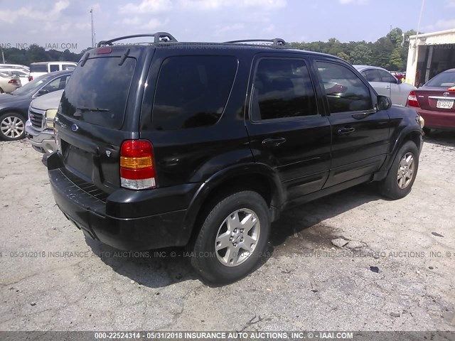 1FMYU941X6KC74717 - 2006 FORD ESCAPE LIMITED BLACK photo 4