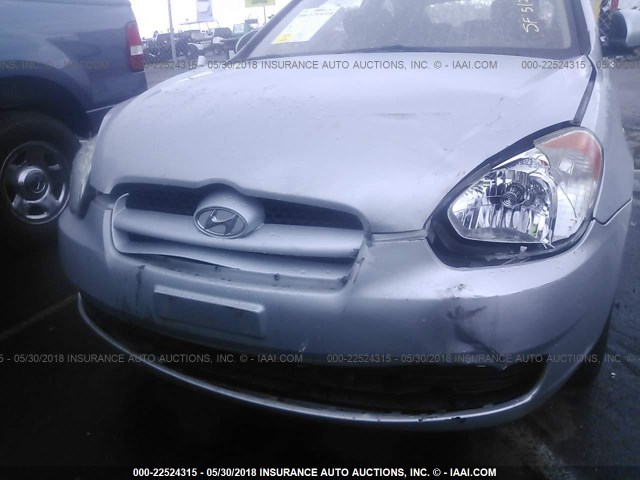 KMHCM3AC5AU182392 - 2010 HYUNDAI Accent BLUE/GS SILVER photo 6