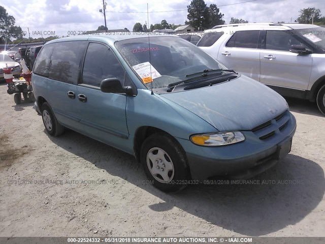 2B4FP25BXXR467743 - 1999 DODGE CARAVAN TEAL photo 1