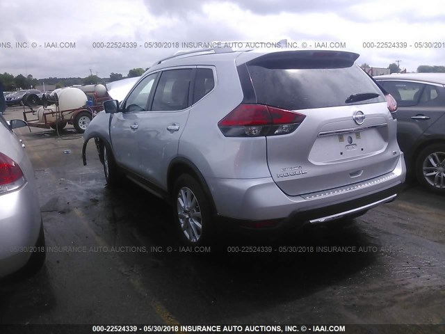 KNMAT2MT5HP500993 - 2017 NISSAN ROGUE S/SV SILVER photo 3