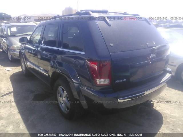 1J4HR58N25C687584 - 2005 JEEP GRAND CHEROKEE LIMITED Dark Blue photo 3