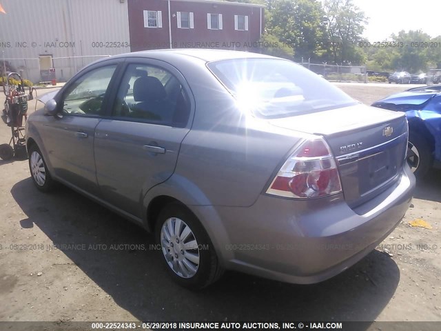 KL1TD5DE1BB130503 - 2011 CHEVROLET AVEO LS/LT 灰色 照片 3