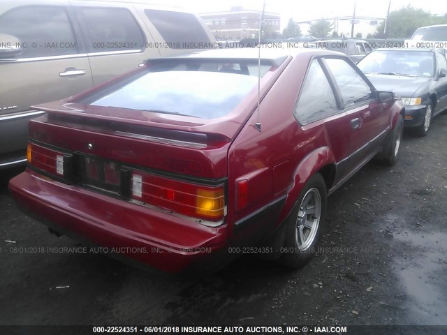 JT2MA67L8F0152787 - 1985 TOYOTA SUPRA RED photo 4