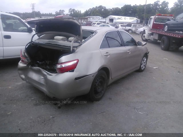4T4BE46K58R026609 - 2008 TOYOTA CAMRY CE/LE/XLE/SE GOLD photo 4