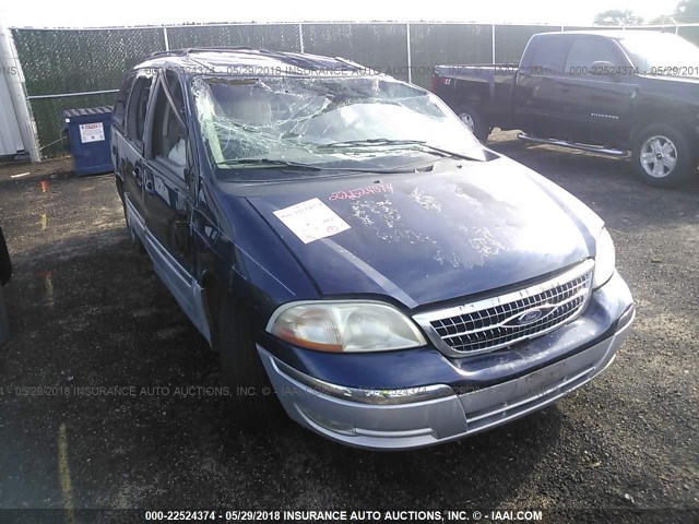 2FMDA5343XBA30611 - 1999 FORD WINDSTAR SEL BLUE photo 1