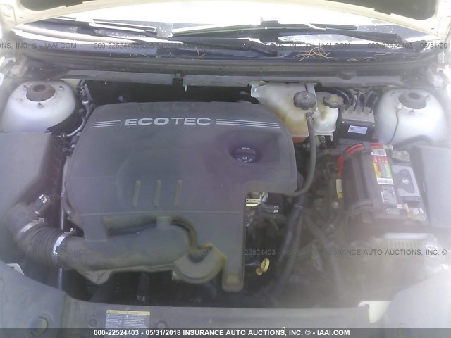 1G1ZC5E04A4110072 - 2010 CHEVROLET MALIBU 1LT 白色 照片 10
