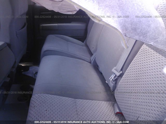 5TFRM5F12BX034363 - 2011 TOYOTA TUNDRA DOUBLE CAB SR5 SILVER photo 8