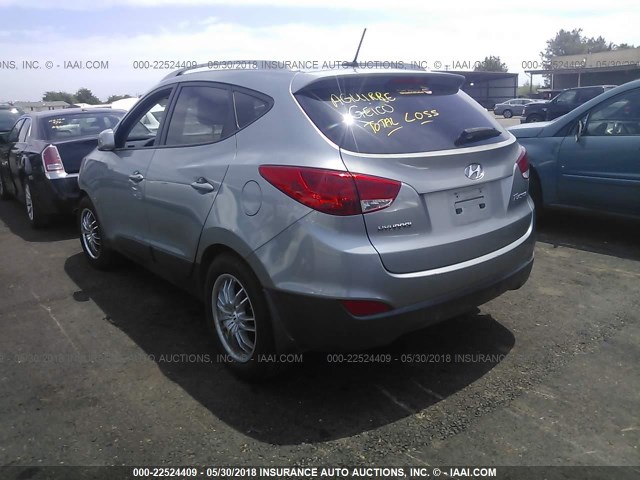 KM8JU3AC0BU126952 - 2011 HYUNDAI TUCSON GLS/LIMITED 银色 照片 3