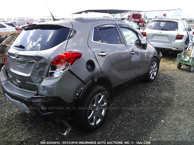 KL4CJBSB4EB535195 - 2014 BUICK ENCORE CONVENIENCE BROWN photo 4