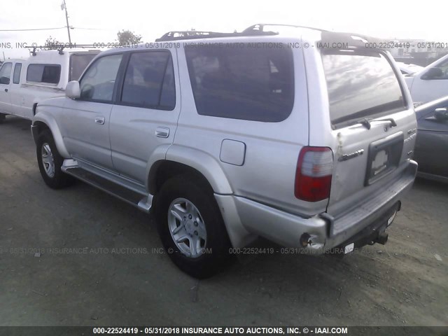 JT3HN86R4Y0318034 - 2000 TOYOTA 4RUNNER SR5 SILVER photo 3