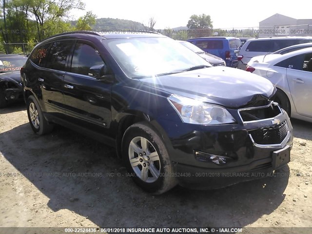 1GNLVFEDXAS117479 - 2010 CHEVROLET TRAVERSE LT BLUE photo 1