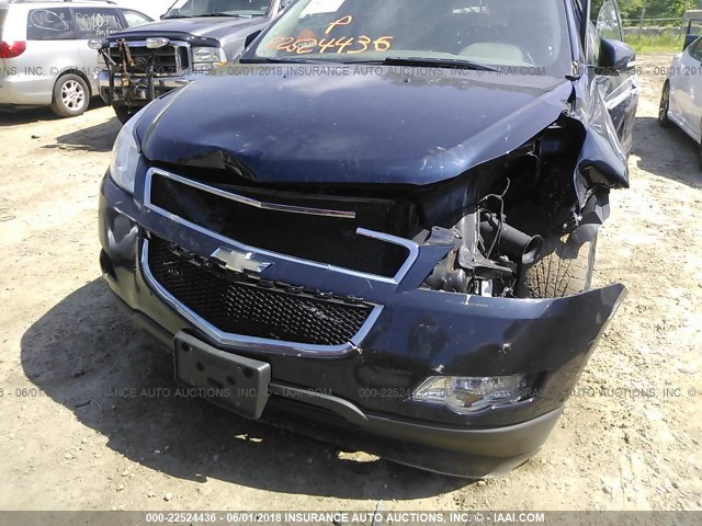 1GNLVFEDXAS117479 - 2010 CHEVROLET TRAVERSE LT BLUE photo 6