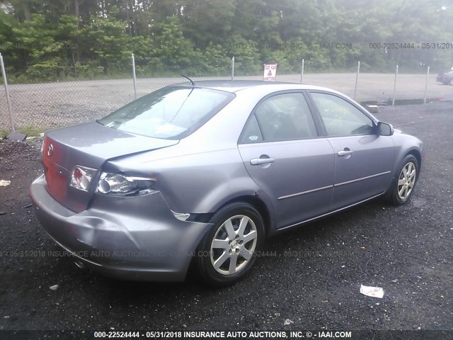 1YVFP80C465M12717 - 2006 MAZDA 6 I GRAY photo 4