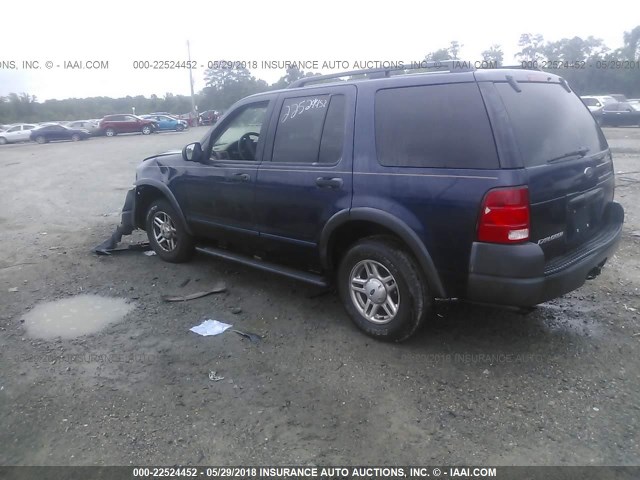 1FMZU62K13UA55952 - 2003 FORD EXPLORER XLS/XLS SPORT BLUE photo 3