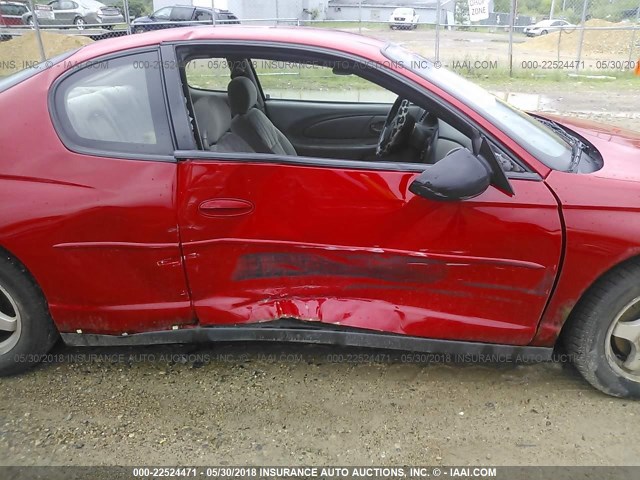 2G1WW12E949185936 - 2004 CHEVROLET MONTE CARLO LS RED photo 6