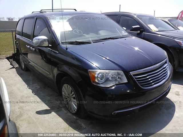 2C4RC1GG4CR217231 - 2012 CHRYSLER TOWN & COUNTRY LIMITED BLUE photo 1