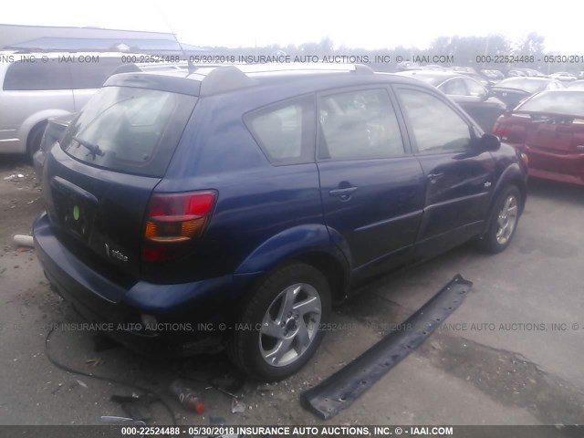 5Y2SL65877Z404999 - 2007 PONTIAC VIBE BLUE photo 4