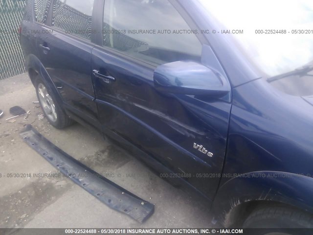 5Y2SL65877Z404999 - 2007 PONTIAC VIBE BLUE photo 6