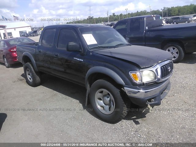 5TEGN92N33Z221111 - 2003 TOYOTA TACOMA DOUBLE CAB PRERUNNER BLACK photo 1