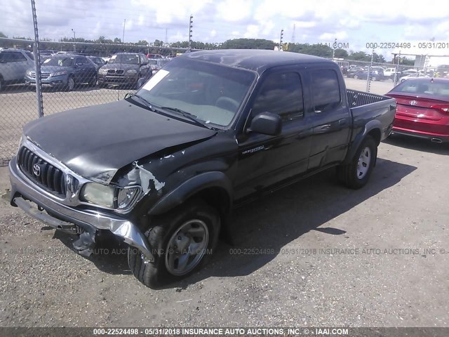 5TEGN92N33Z221111 - 2003 TOYOTA TACOMA DOUBLE CAB PRERUNNER BLACK photo 2