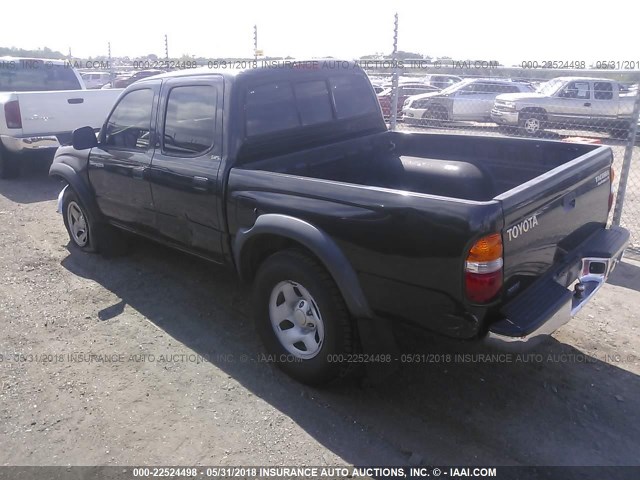 5TEGN92N33Z221111 - 2003 TOYOTA TACOMA DOUBLE CAB PRERUNNER BLACK photo 3