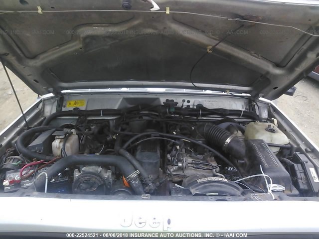 1J4FJ68SXTL166121 - 1996 JEEP CHEROKEE SPORT/CLASSIC Srebrny zdjęcie 10