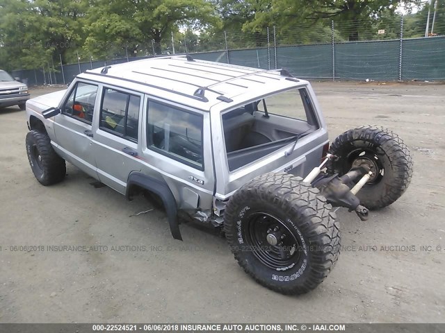 1J4FJ68SXTL166121 - 1996 JEEP CHEROKEE SPORT/CLASSIC SILVER photo 3