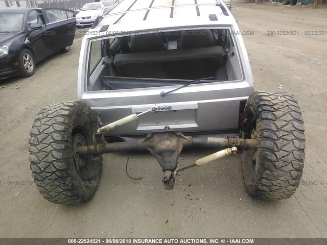 1J4FJ68SXTL166121 - 1996 JEEP CHEROKEE SPORT/CLASSIC Srebrny zdjęcie 6