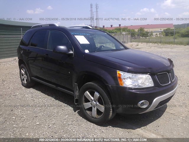 2CKDL73F776025778 - 2007 PONTIAC TORRENT PURPLE photo 1