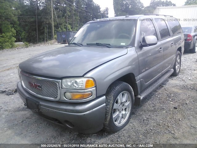 1GKFK66UX5J183608 - 2005 GMC YUKON XL DENALI GRAY photo 2