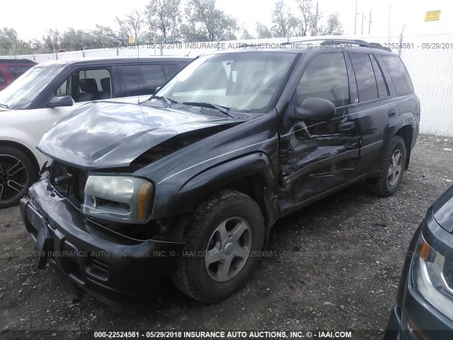 1GNDT13S942246526 - 2004 CHEVROLET TRAILBLAZER LS/LT GRAY photo 2