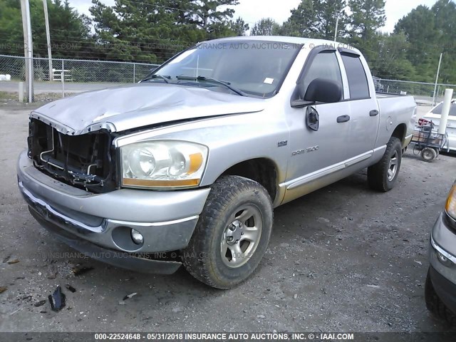 1D7HU18226S614246 - 2006 DODGE RAM 1500 ST/SLT SILVER photo 2