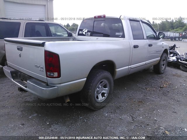 1D7HU18226S614246 - 2006 DODGE RAM 1500 ST/SLT SILVER photo 4