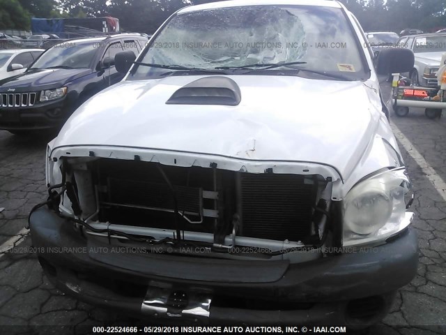 1D7HA16K98J156452 - 2008 DODGE RAM 1500 ST WHITE photo 6