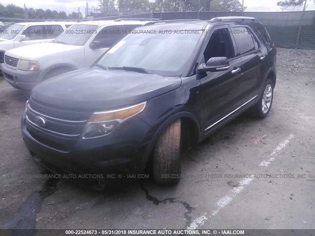 1FM5K7F88DGC77302 - 2013 FORD EXPLORER LIMITED 黑色 照片 2