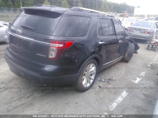 1FM5K7F88DGC77302 - 2013 FORD EXPLORER LIMITED 黑色 照片 4