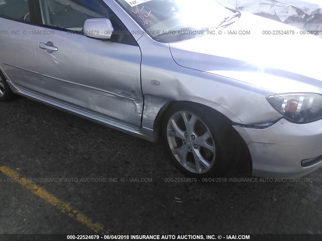 JM1BK144271762062 - 2007 MAZDA 3 HATCHBACK SILVER photo 6