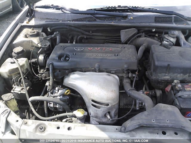 4T1BE32K45U555913 - 2005 TOYOTA CAMRY LE/XLE/SE SILVER photo 10