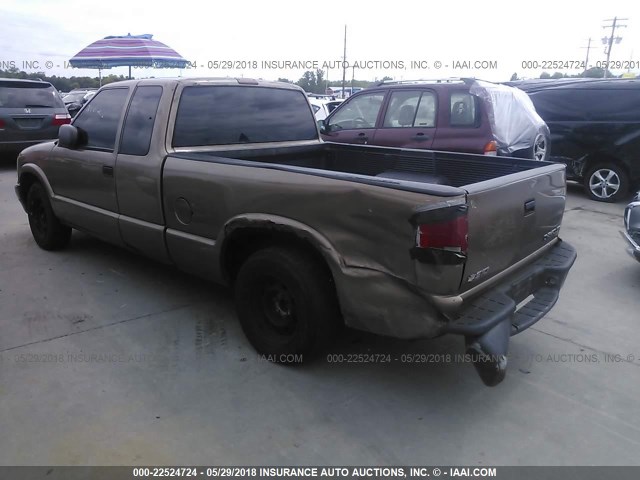 1GCCS19X938191291 - 2003 CHEVROLET S TRUCK S10 BROWN photo 3