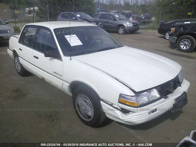 1G2NG54U5MC665075 - 1991 PONTIAC GRAND AM WHITE photo 1