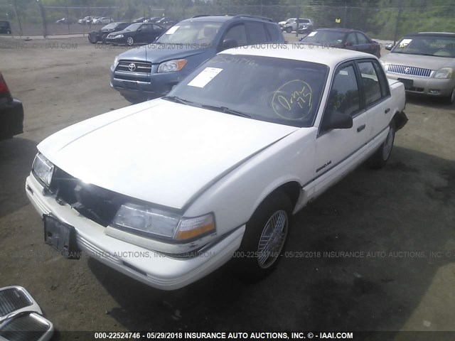 1G2NG54U5MC665075 - 1991 PONTIAC GRAND AM WHITE photo 2