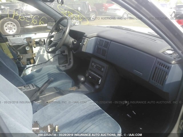 1G2NG54U5MC665075 - 1991 PONTIAC GRAND AM WHITE photo 5