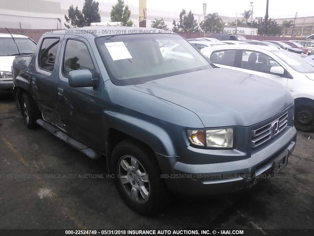 2HJYK164X7H542530 - 2007 HONDA RIDGELINE RTS BLUE photo 1