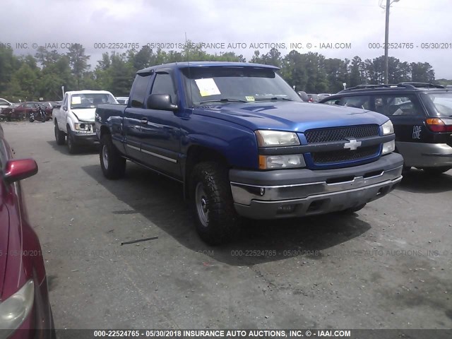 1GCEK19T33E378999 - 2003 CHEVROLET SILVERADO K1500 BLUE photo 1