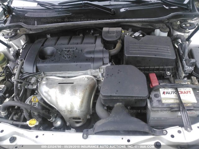 4T1BF3EK2BU606426 - 2011 TOYOTA CAMRY SE/LE/XLE SILVER photo 10